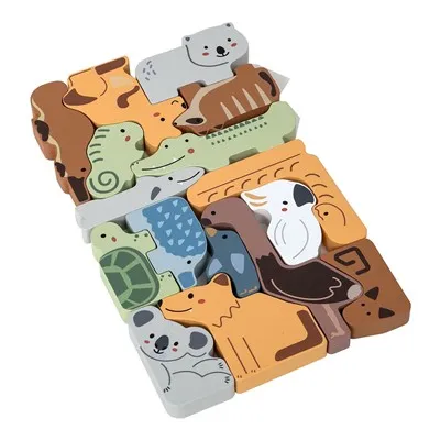 Tierische Stapelblöcke