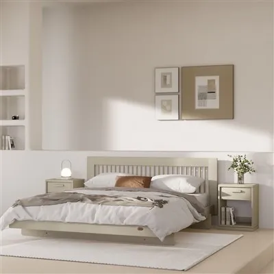 Kingsize-Bettgestell aus Holz